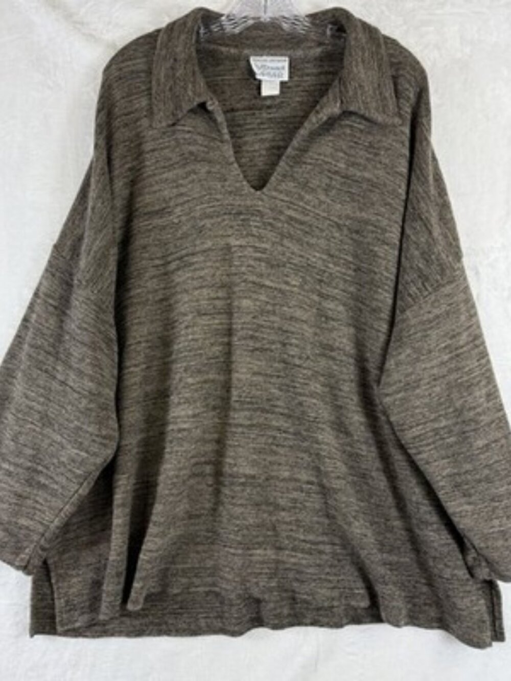 Stephanie Schuster Princess Knitwear Sweater 2X Brown Lagenlook 90s Tops Women